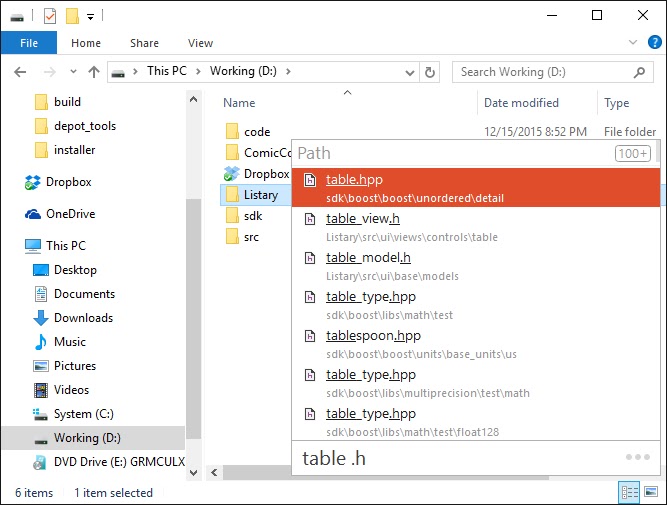 Listary Pro Crack 2 disk search explorer 1