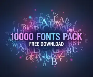 10000 Fonts Pack Free Download